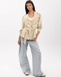 Beige Trench Jacket