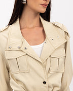 Beige Trench Jacket