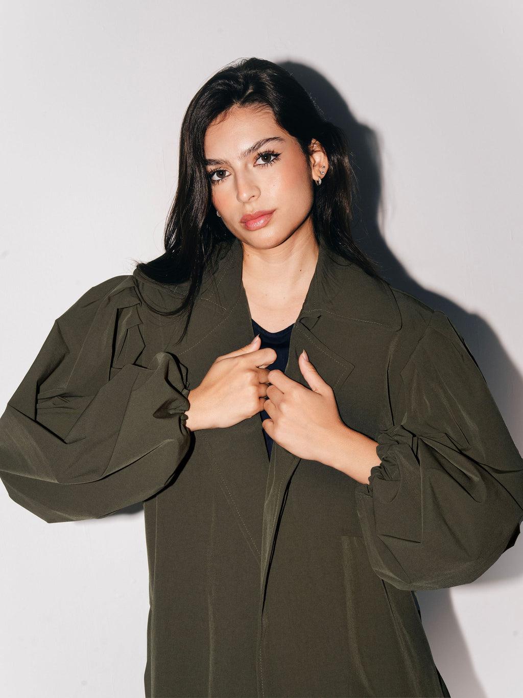 Elara Trench Coat Olive