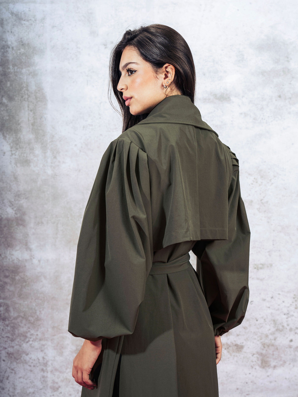 Elara Trench Coat Olive