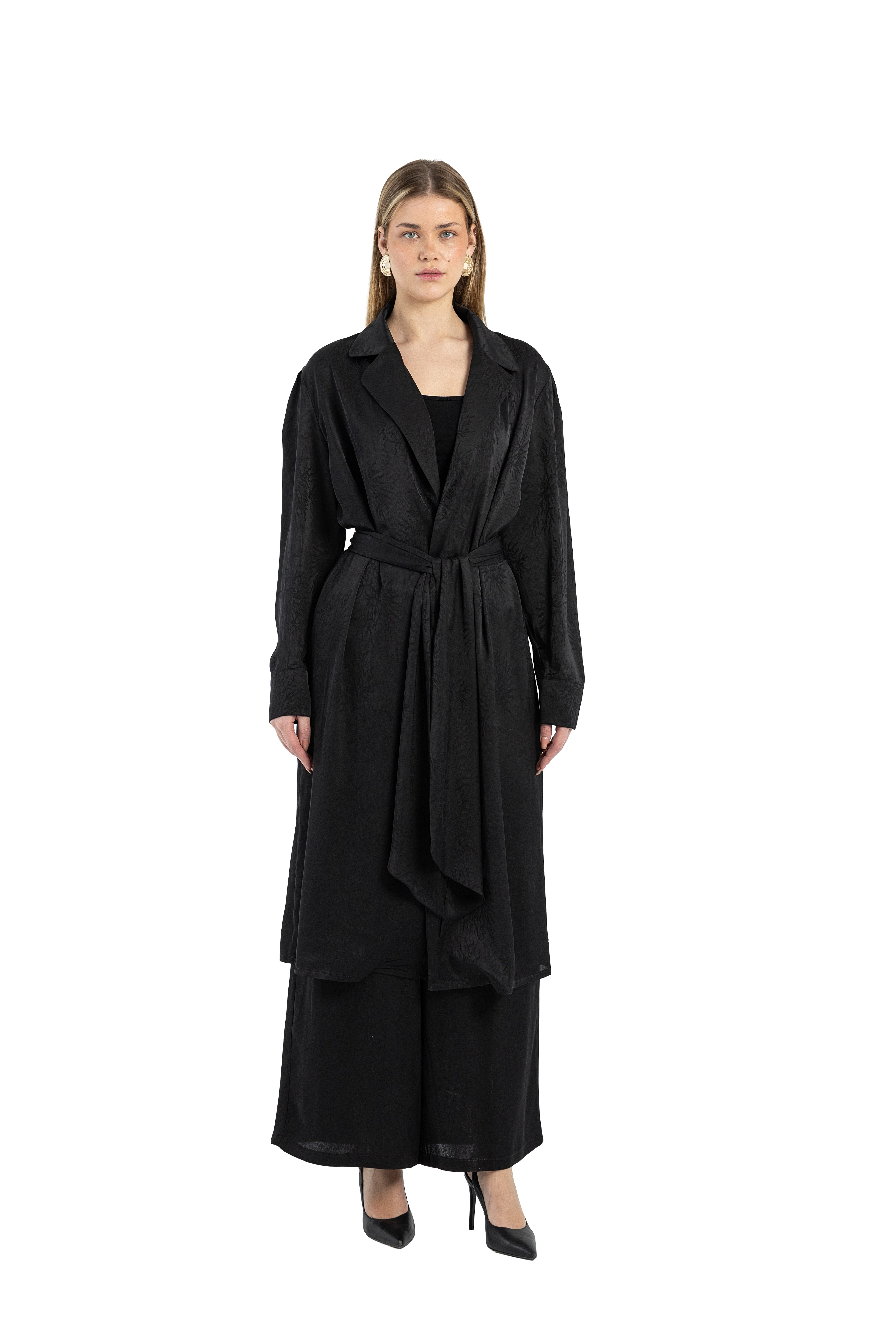 Black Satin Set