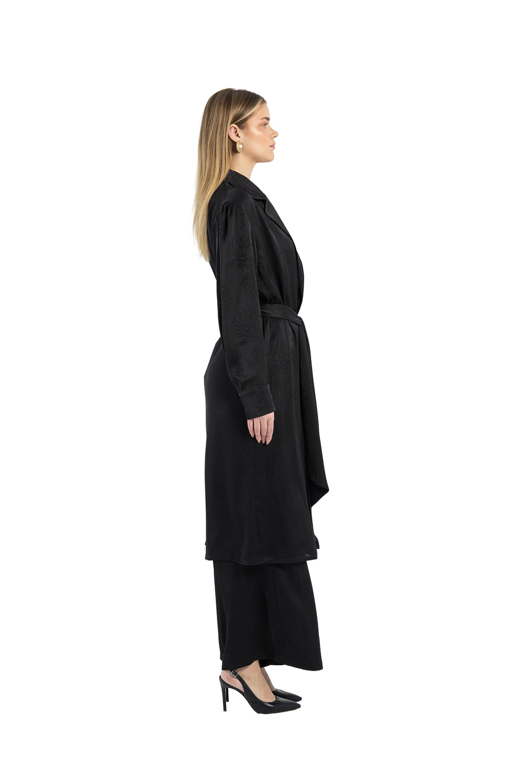 Black Satin Set