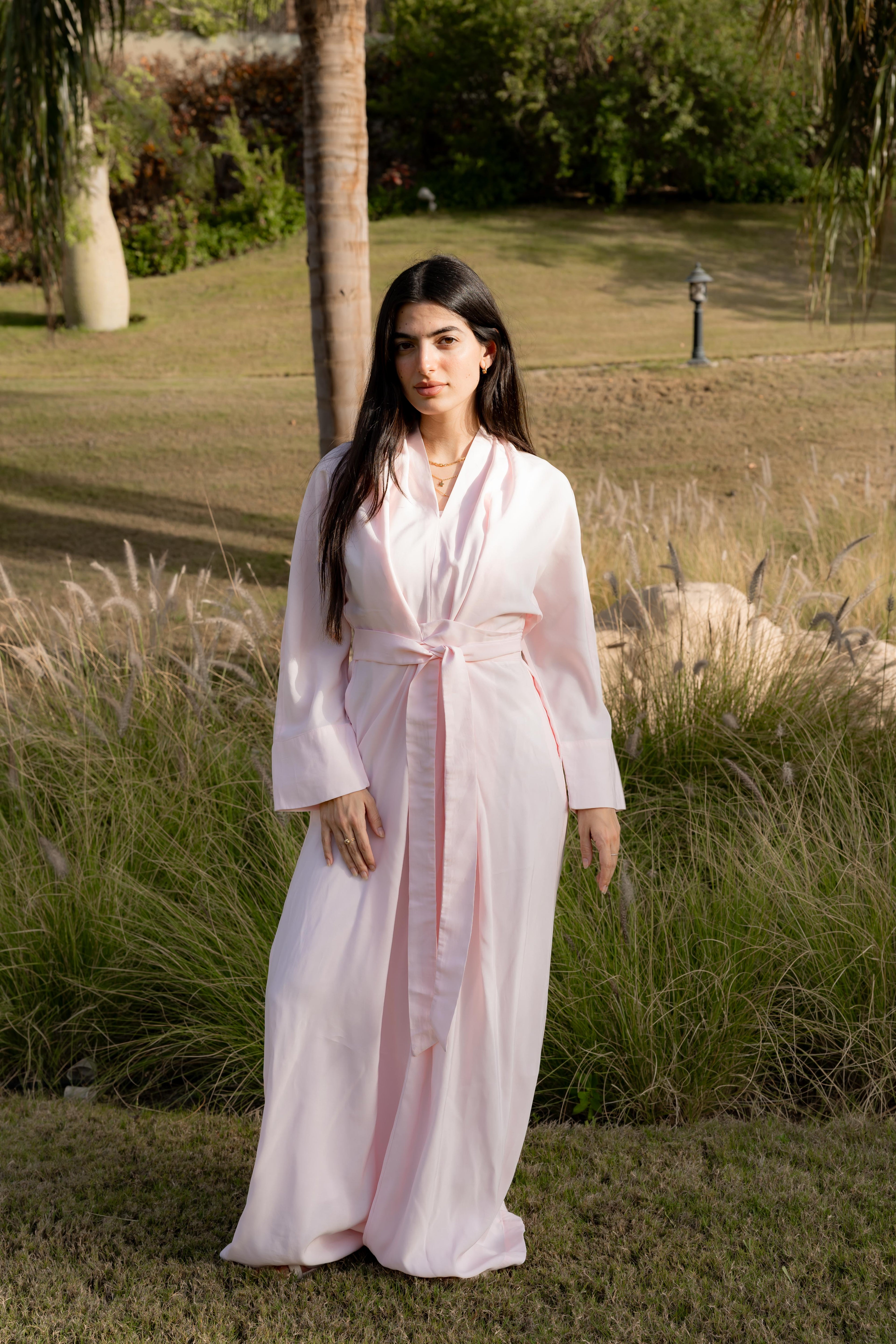 Breathable summer dress pink