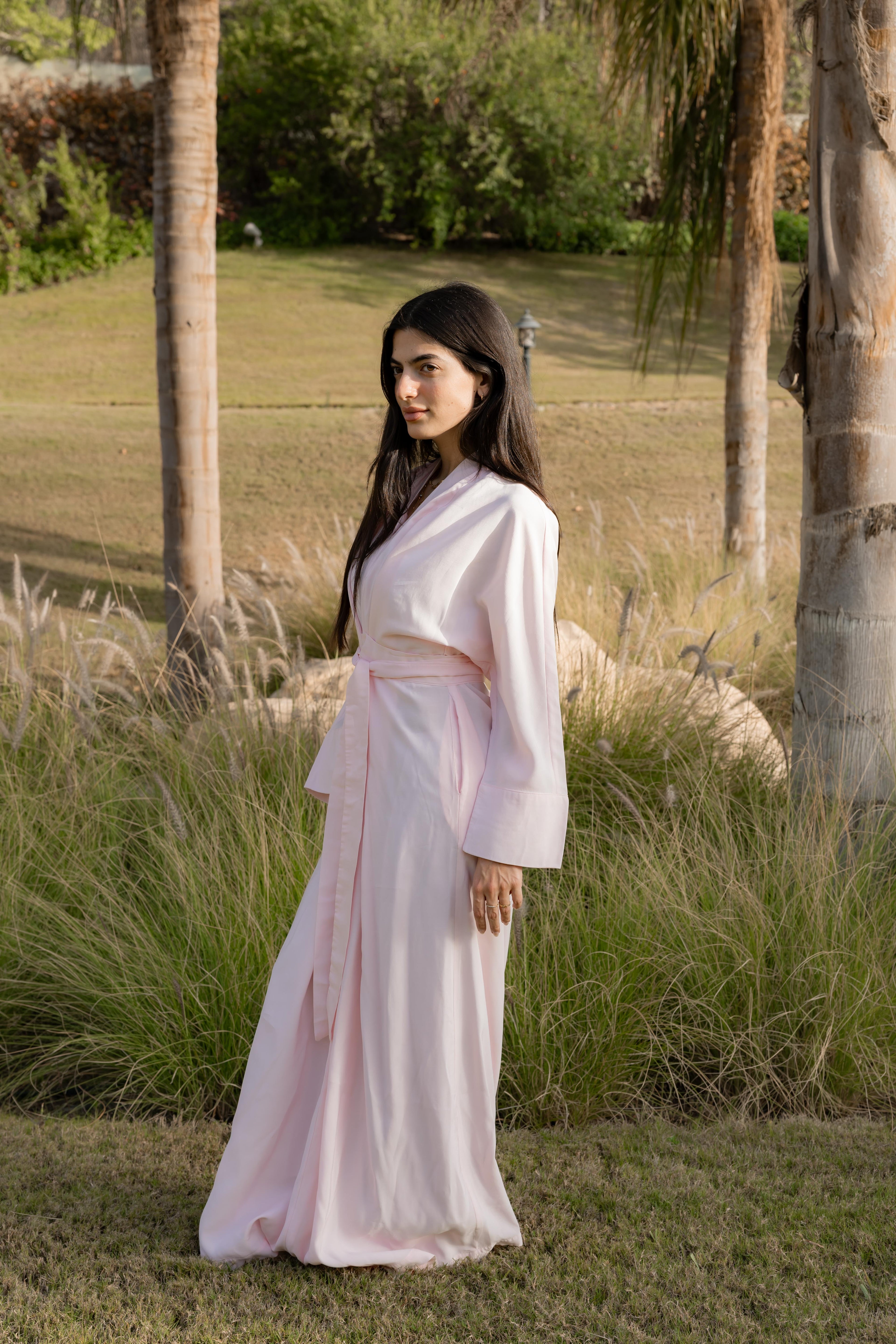 Breathable summer dress pink