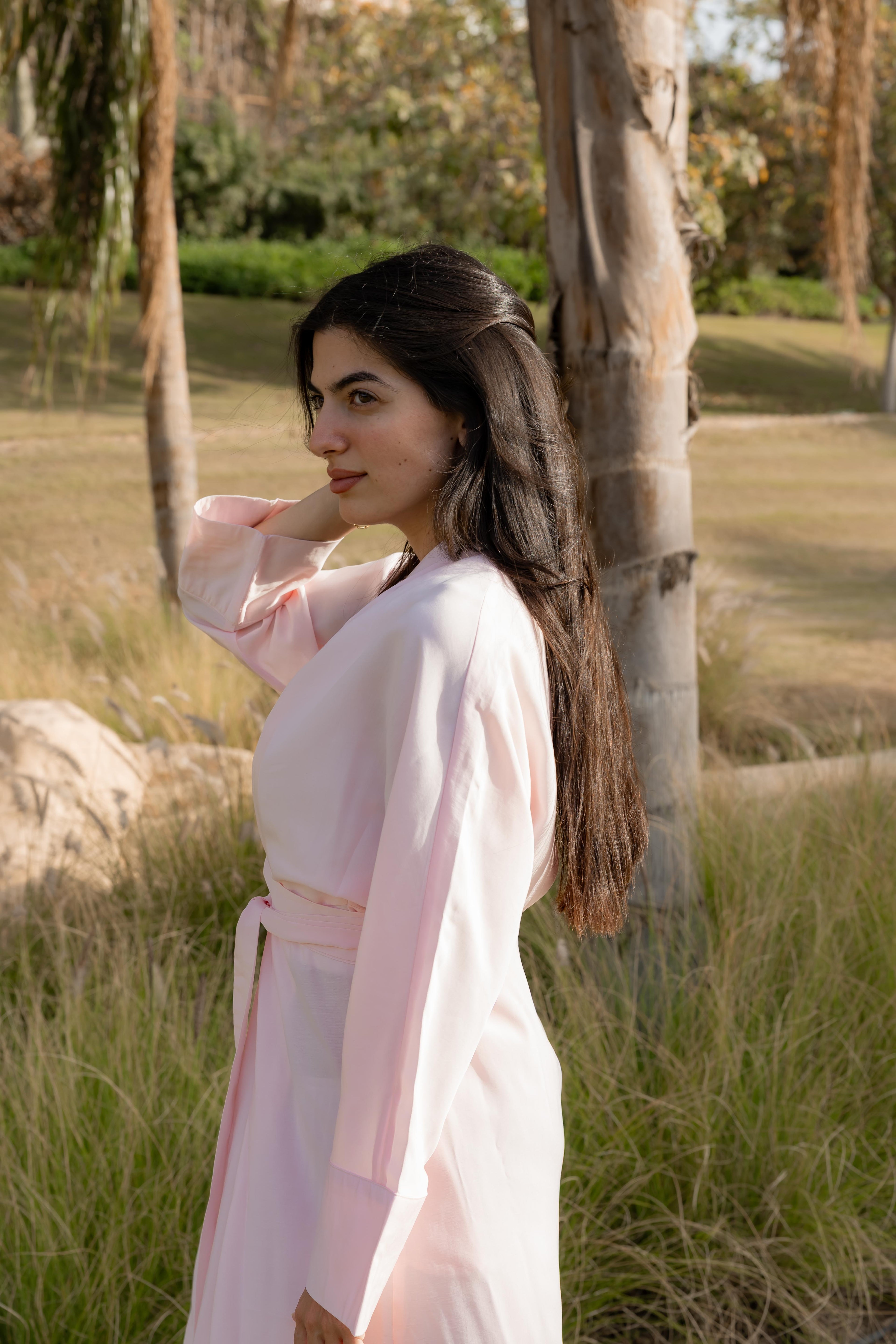 Breathable summer dress pink