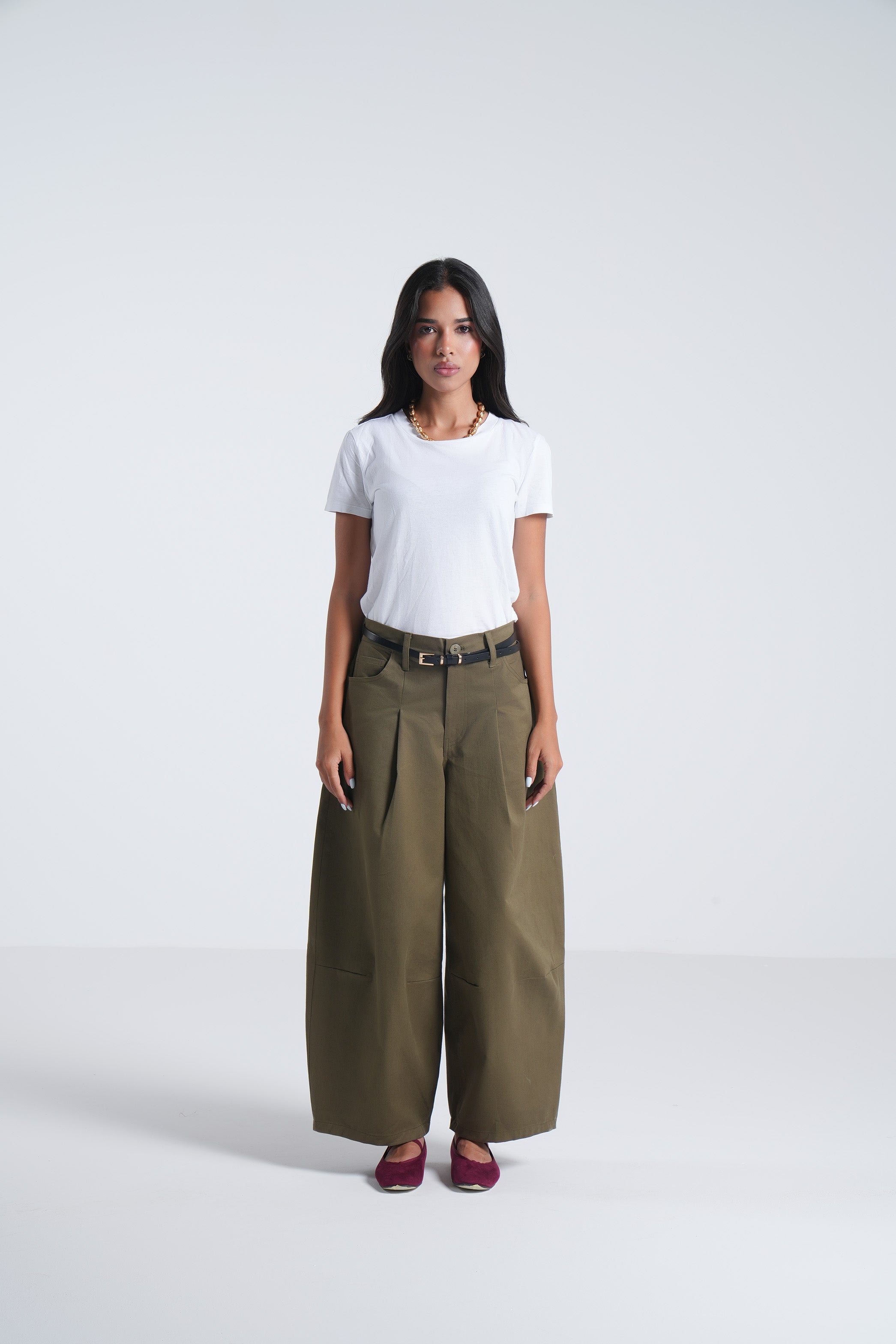 Balloon Pants - Olive