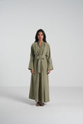 Breathable summer dress olive